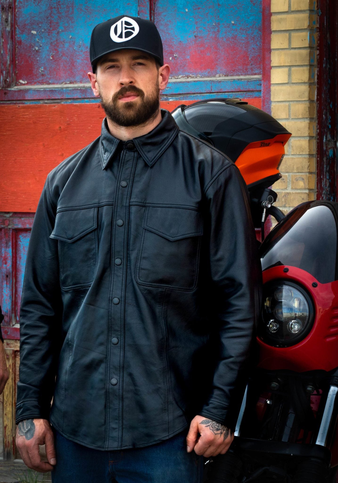Men's Leather Shirt