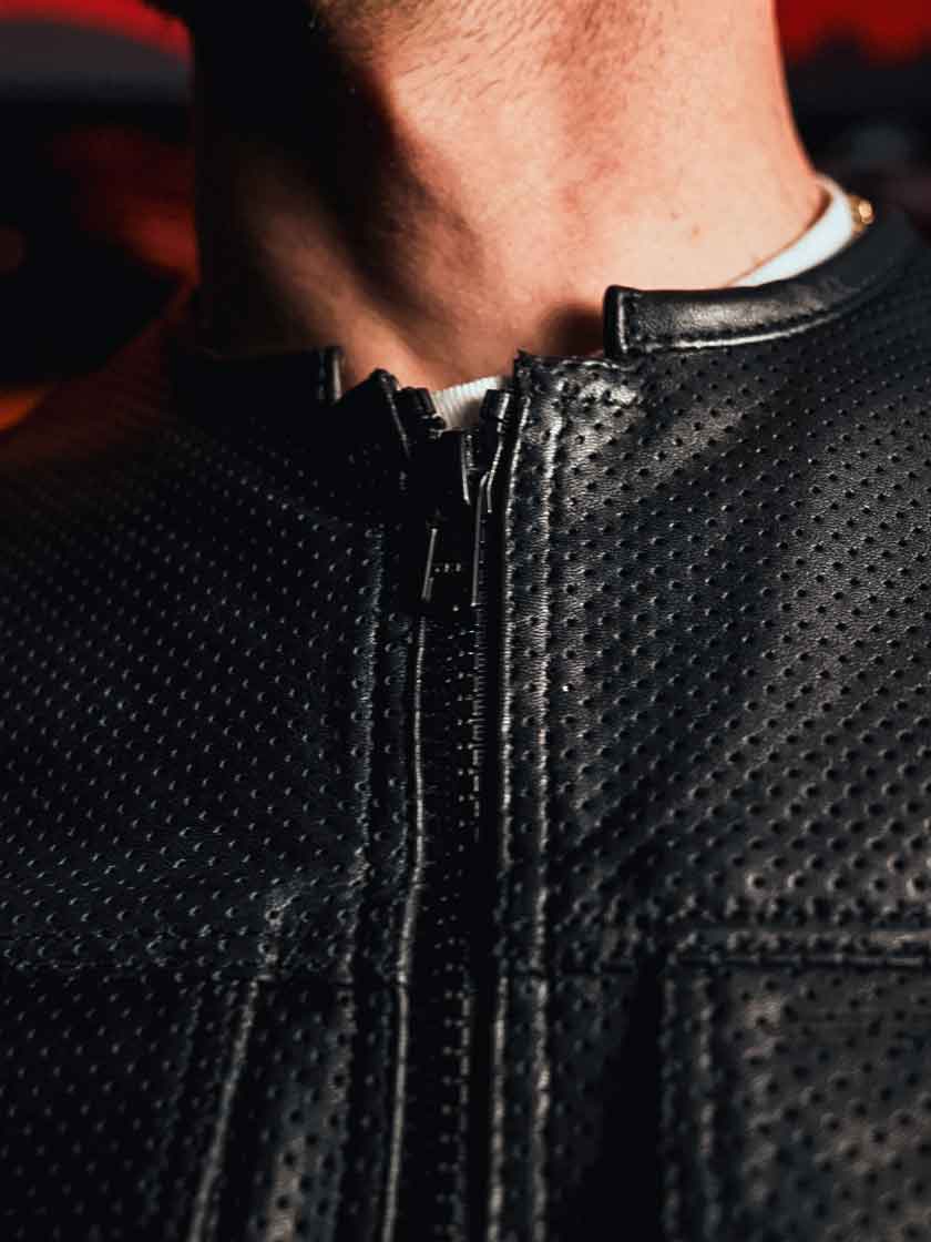 FACTORY CUSTOM VEST - 3/4 Lambskin Perf Leather – Odin Mfg