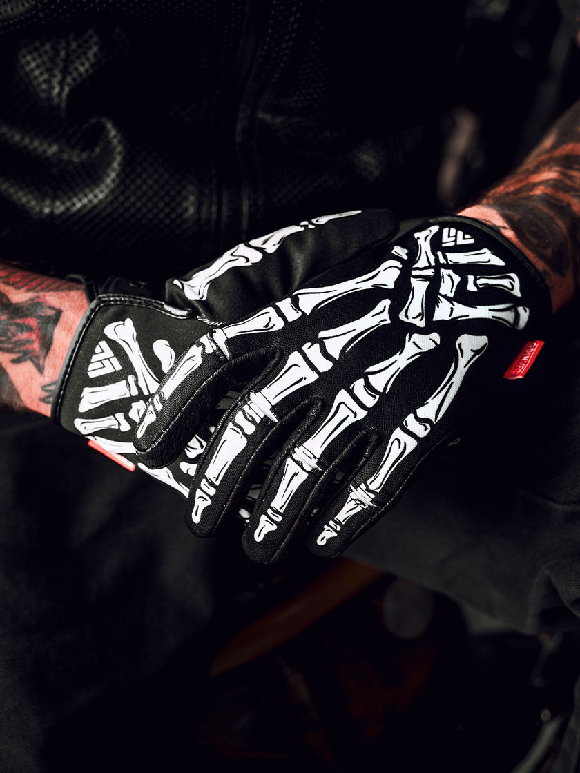 UNCROWD 【アンクラウド】 LEATHER BONE GLOVE（レザーボーン