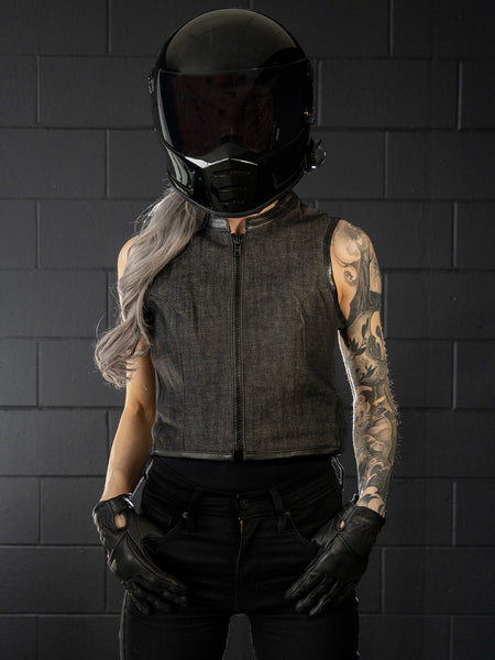 Women's Brooklyn Denim Vest – Odin Mfg