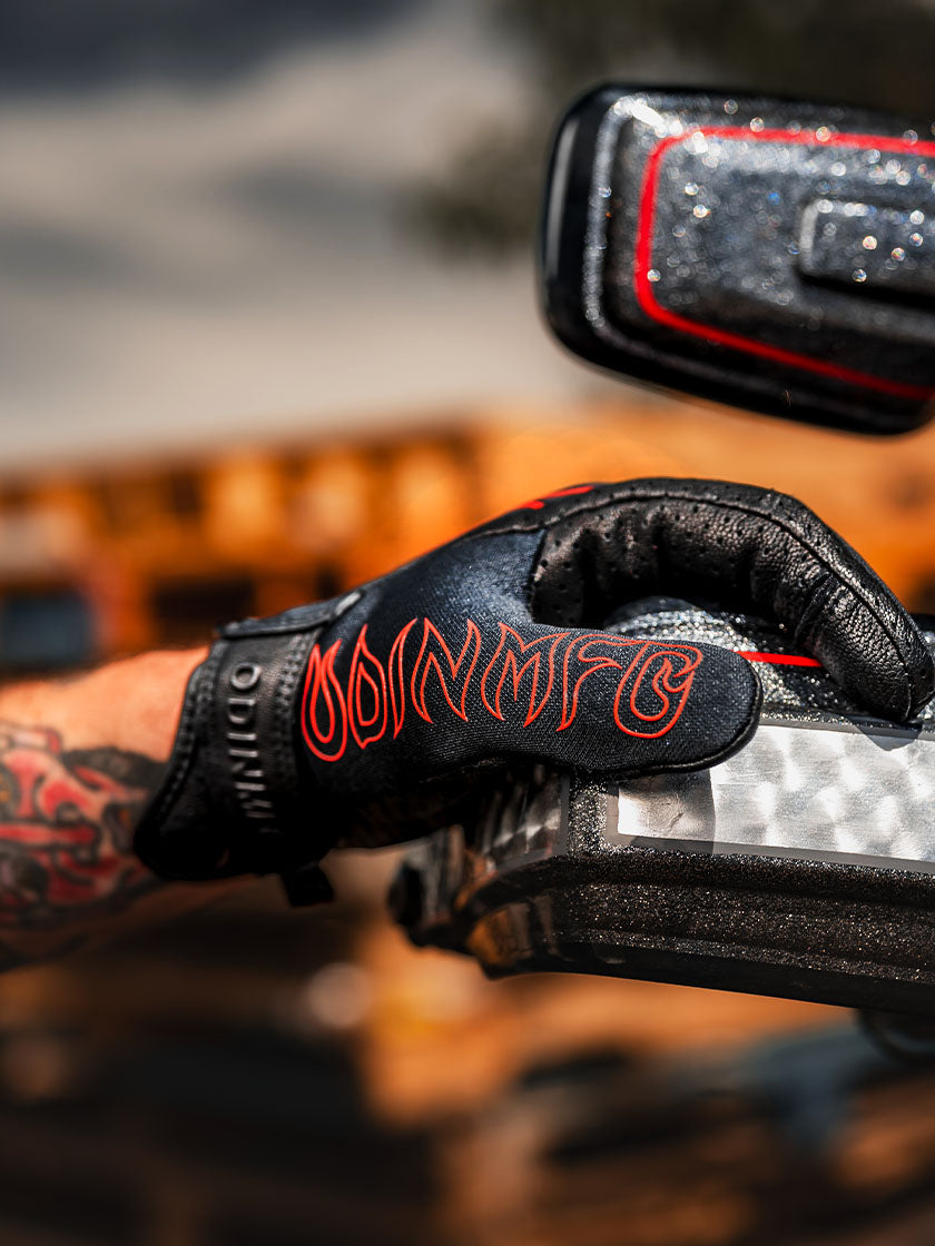 Combustion SMX Gloves - Red Pinstripe Flame – Odin Mfg