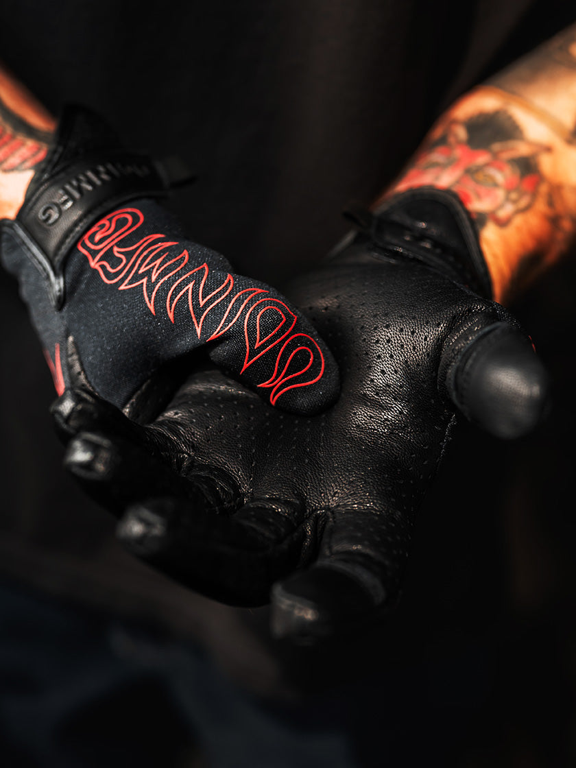 AMOS Forever Sensible Motorcycle Clubセット Combustion SMX Gloves - Red Pinstripe Flame – Odin Mfg