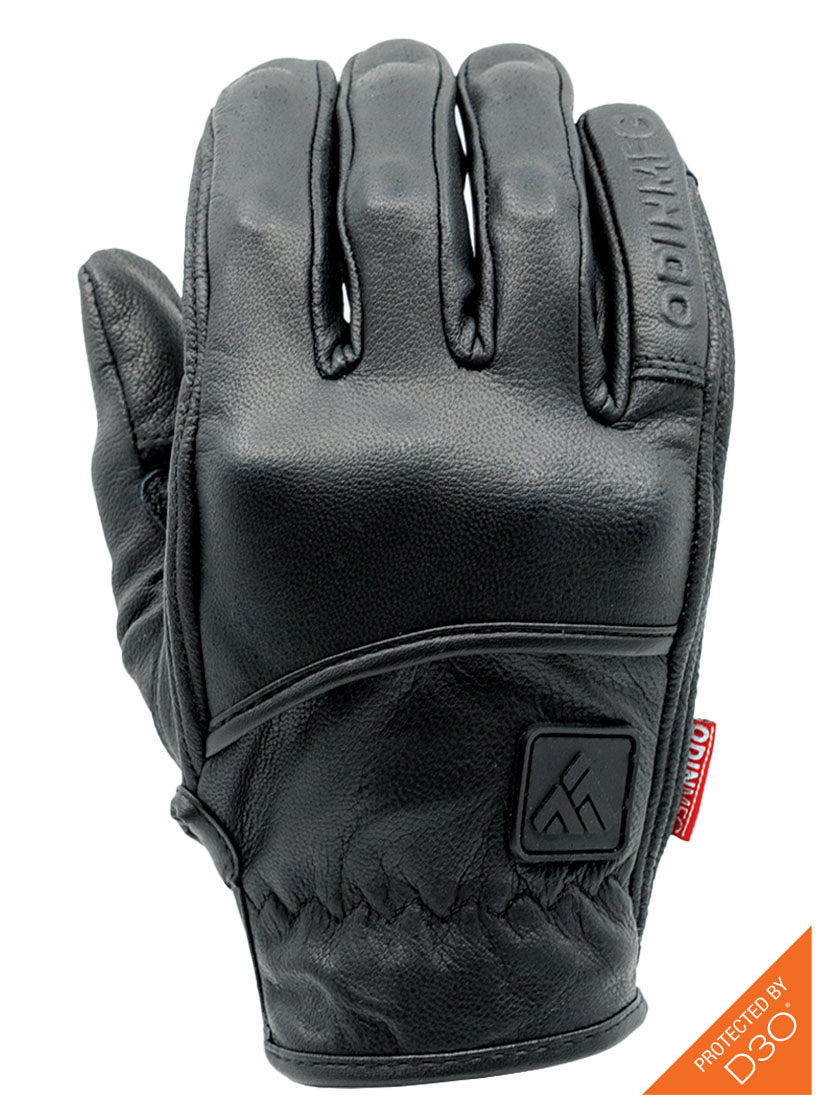 D3O Heavy Hitters Motorcycle Gloves - Black Smooth