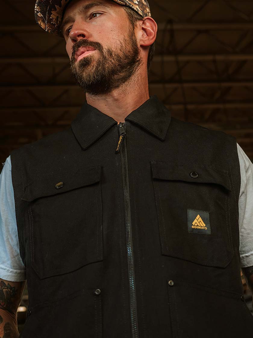 Duck Canvas Removable Sleeve Shop Jacket - Odin Mfg