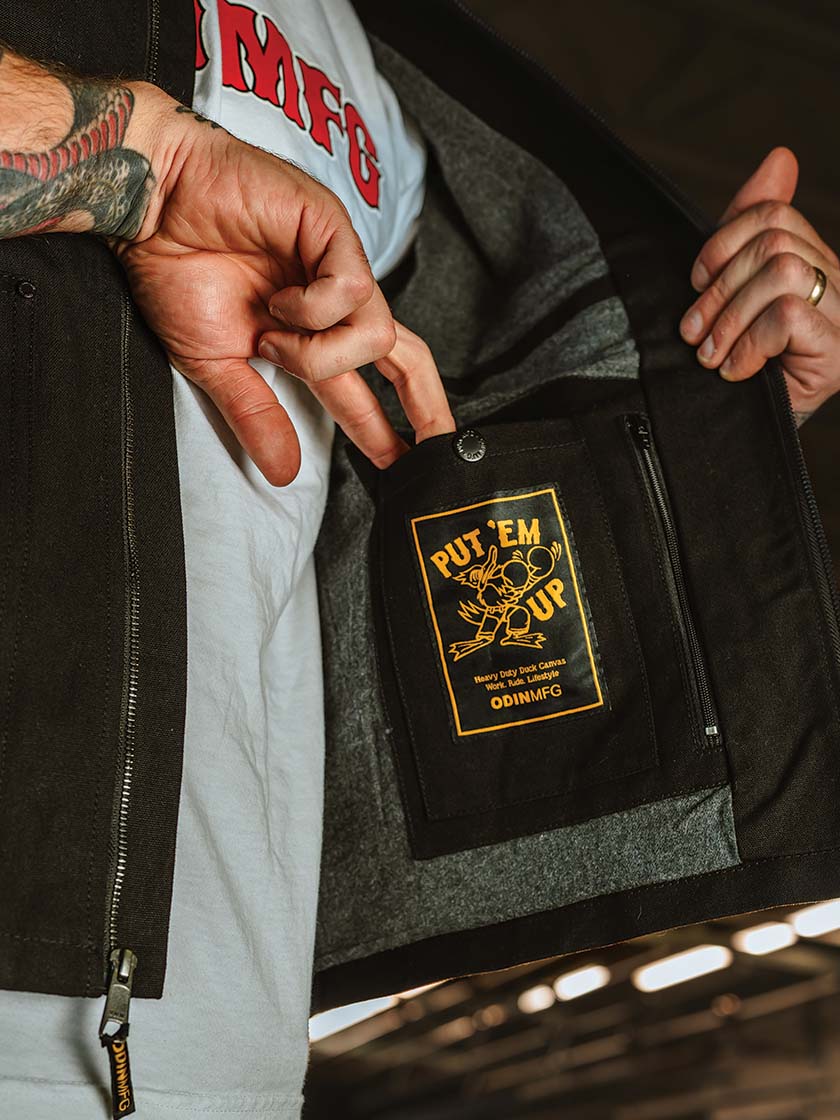 Duck Canvas Removable Sleeve Shop Jacket - Odin Mfg