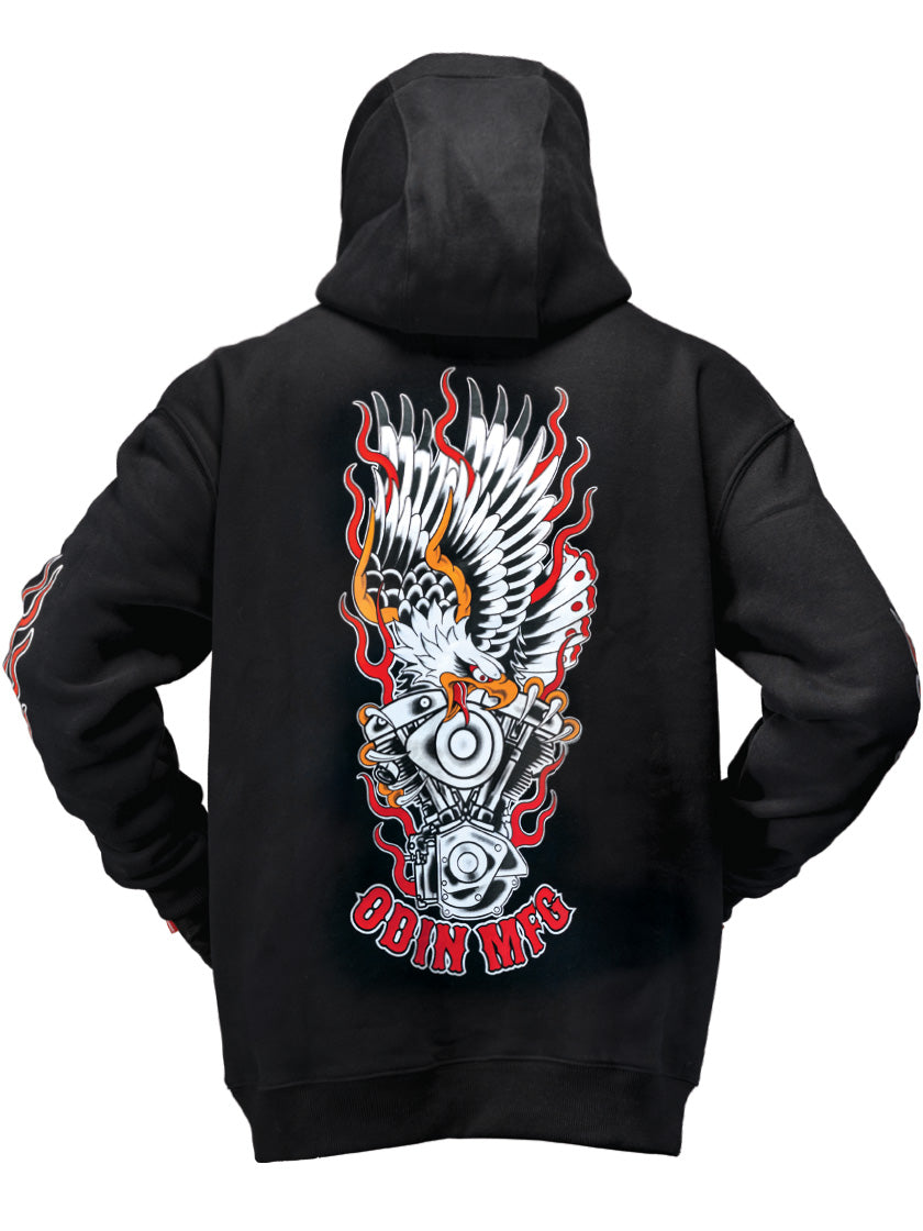 Freedom Eagle Pullover Hoodie Odin Mfg x Dweebdesigns