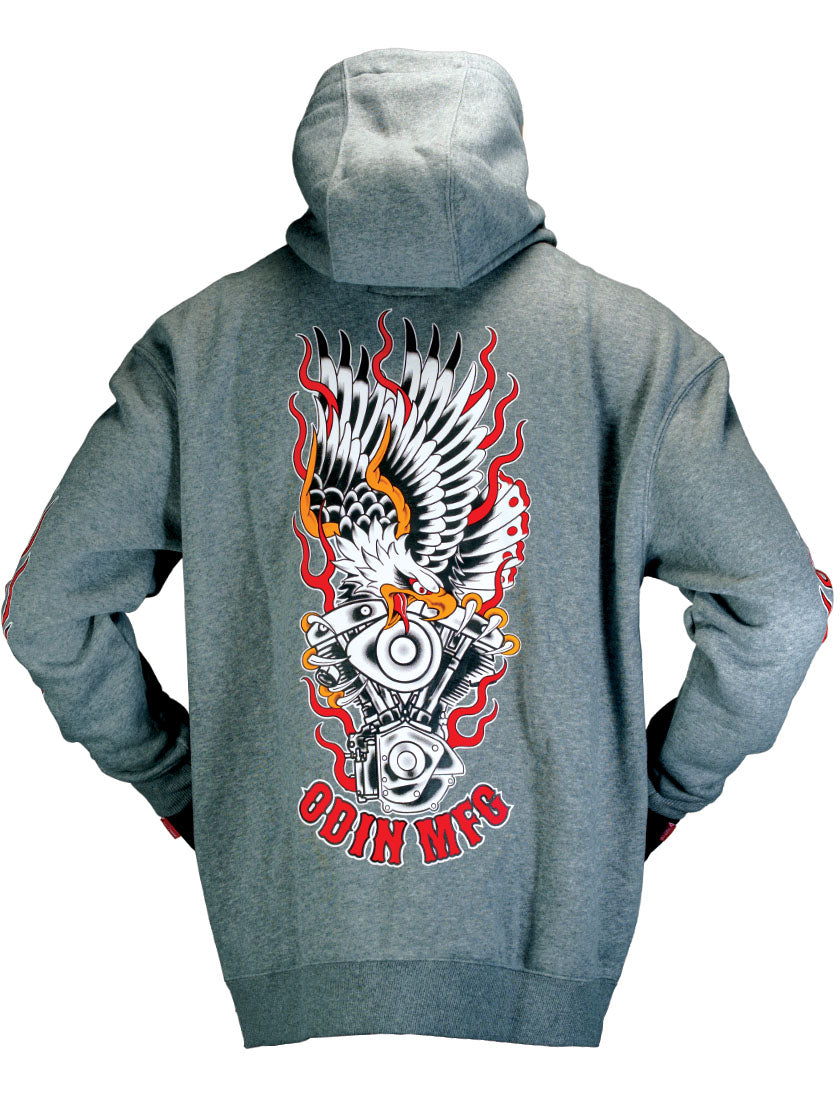 Freedom Eagle Zip-Up Hoodie | Odin Mfg x Dweeb Designs