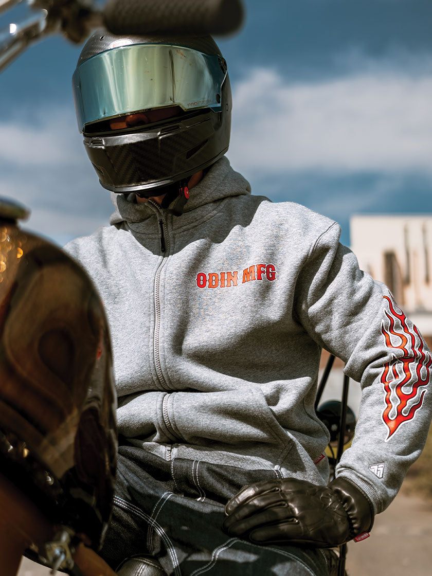 Sweatshirt Costume Moto Avec Aigle - Style Décontracté, Tissu Léger (241g), Pour Homme, Idée Cadeau Originale - 6