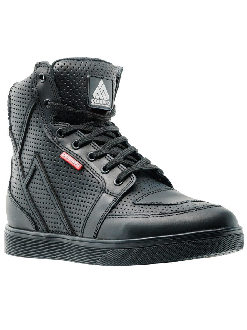 Apex Aero Perforated Motorcycle Shoes - Black – Odin Mfg