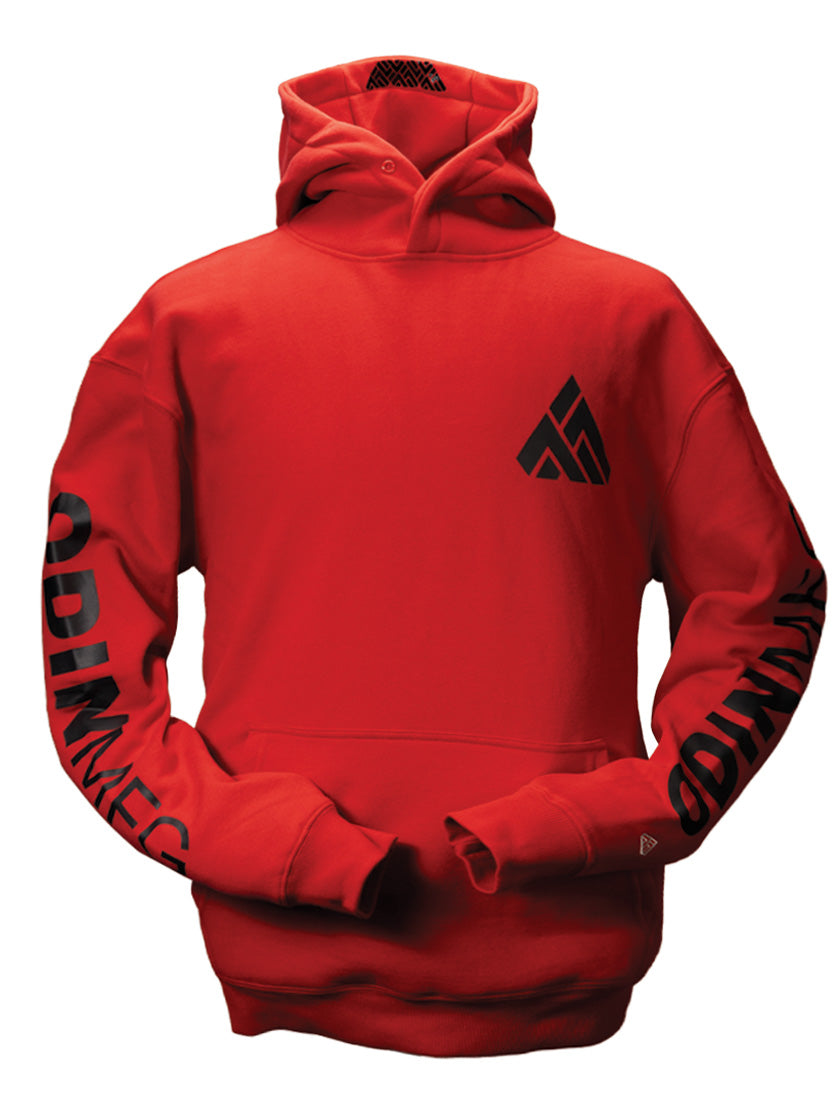 Red logo hoodie online