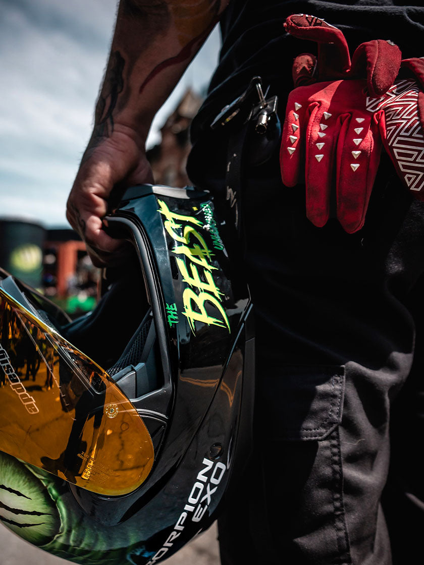 Drift MX Motorcycle Gloves - Red & White – Odin Mfg