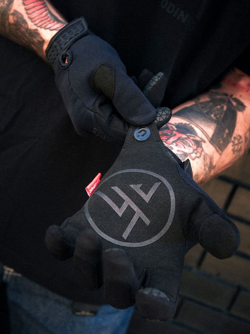 Black Ops Tactical Motorcycle Gloves - Odin Mfg