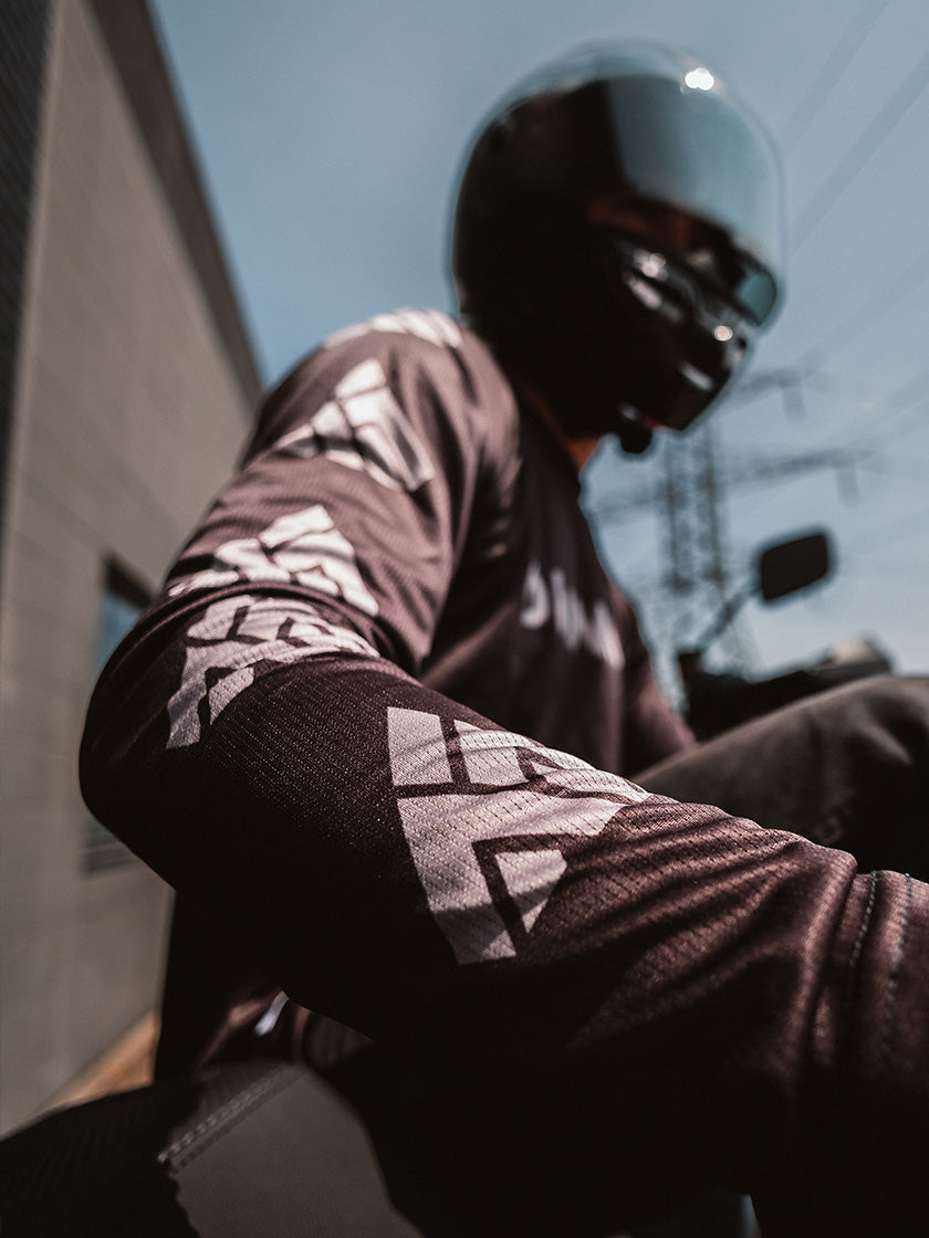 ODIN MFG ダイヤモンドスリーブライディングジャージ ODINMFG ダイヤモンドスリーブライディングジャージ ウェア