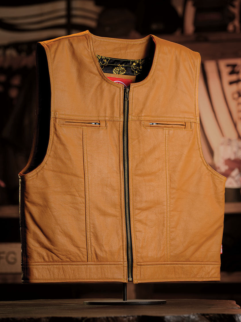 FACTORY CUSTOM VEST - Tan Leather Alliance – Odin Mfg