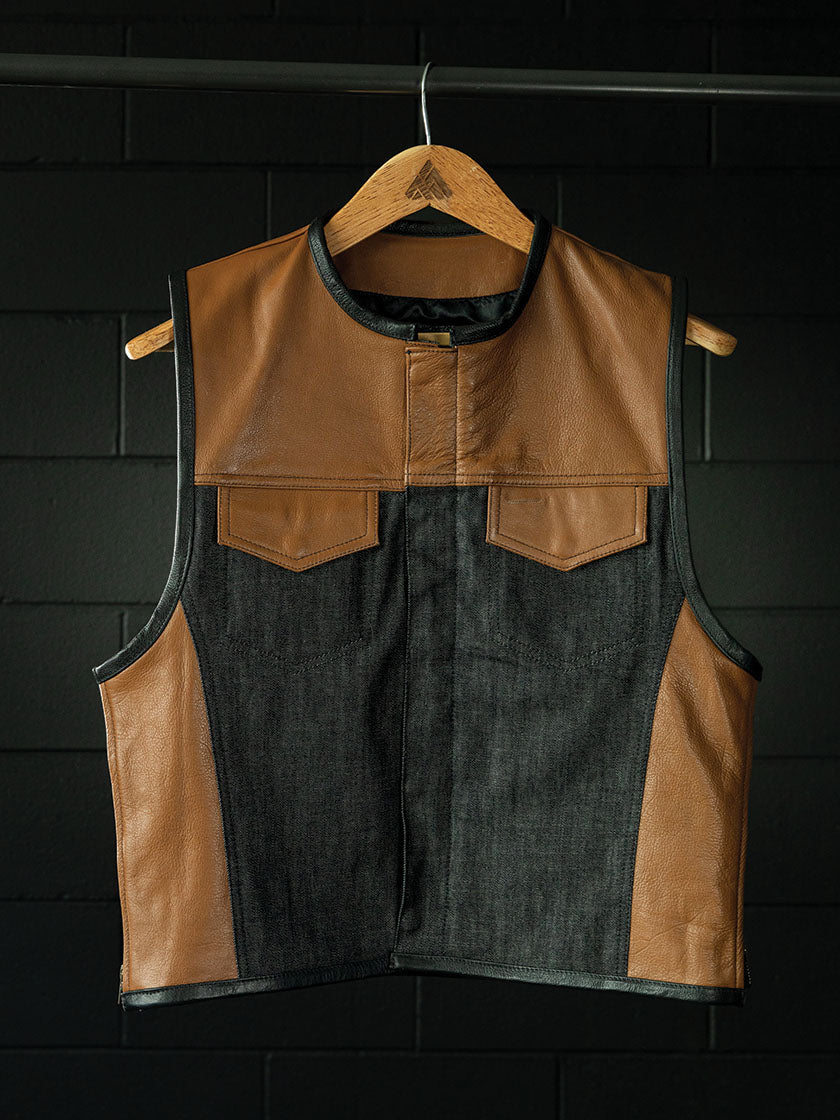 Steadfast Clubstyle Leather Motorcycle Vest - Odin Mfg