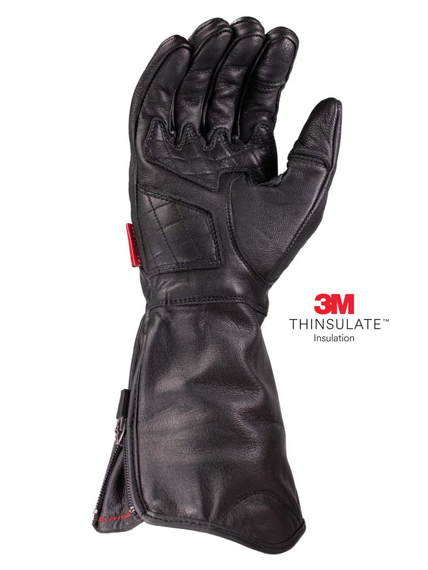 cold weather gauntlet motorcycle riding glove
