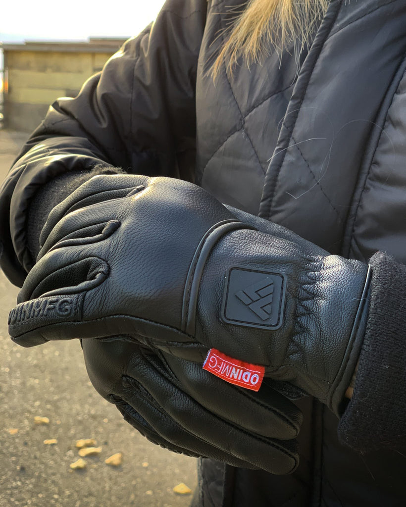 Odin Mfg Heavy Hitter leather motorcycle gloves