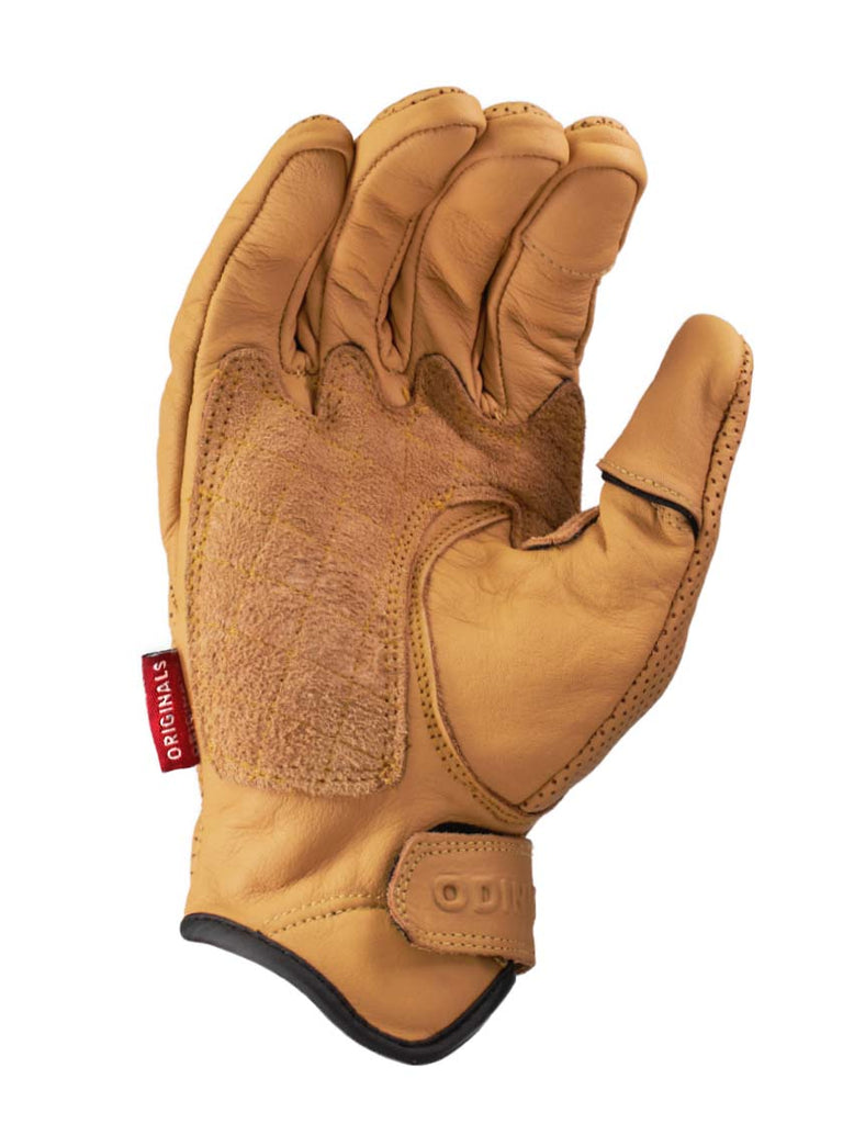 Tan Leather Motorcycle Gloves
