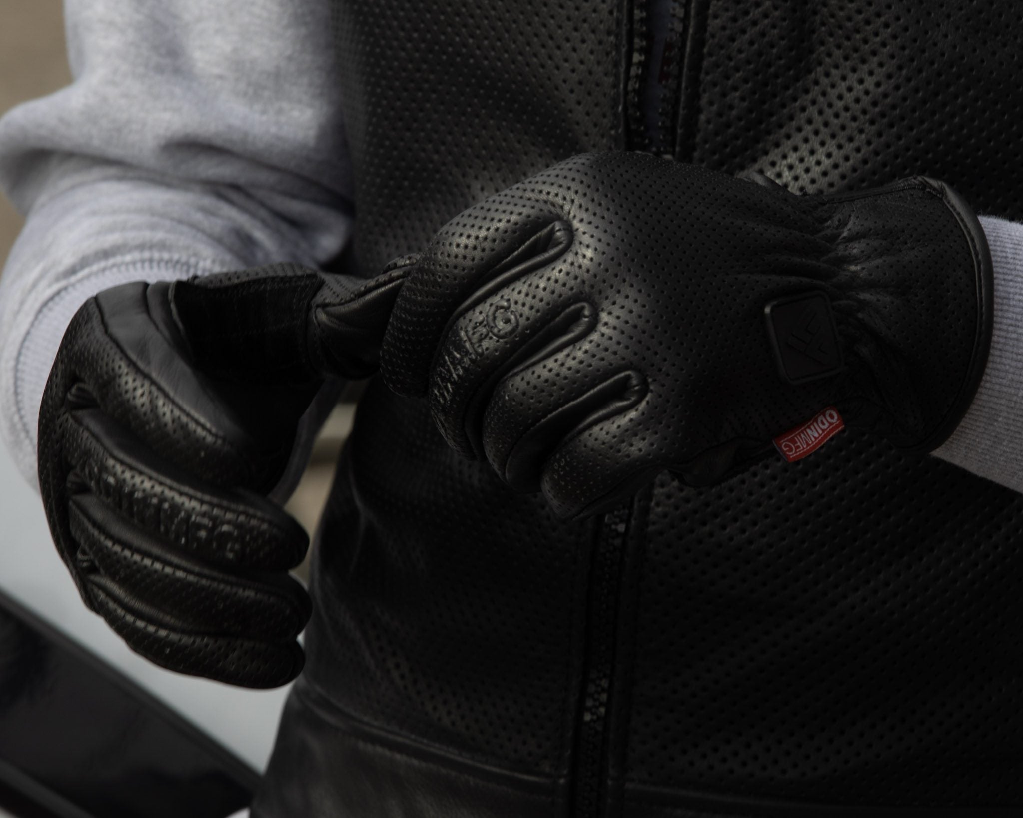 Originals Leather Gloves - Black Perforated – Odin Mfg